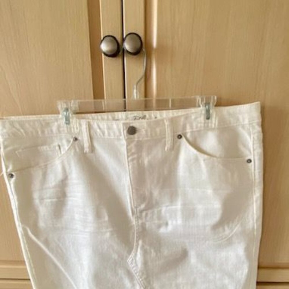 White Denim Skirt